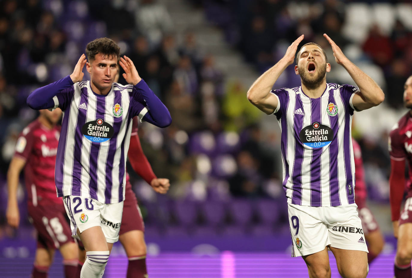 Las imágenes del encuentro entre el Real Valladolid y la Real Sociedad. 