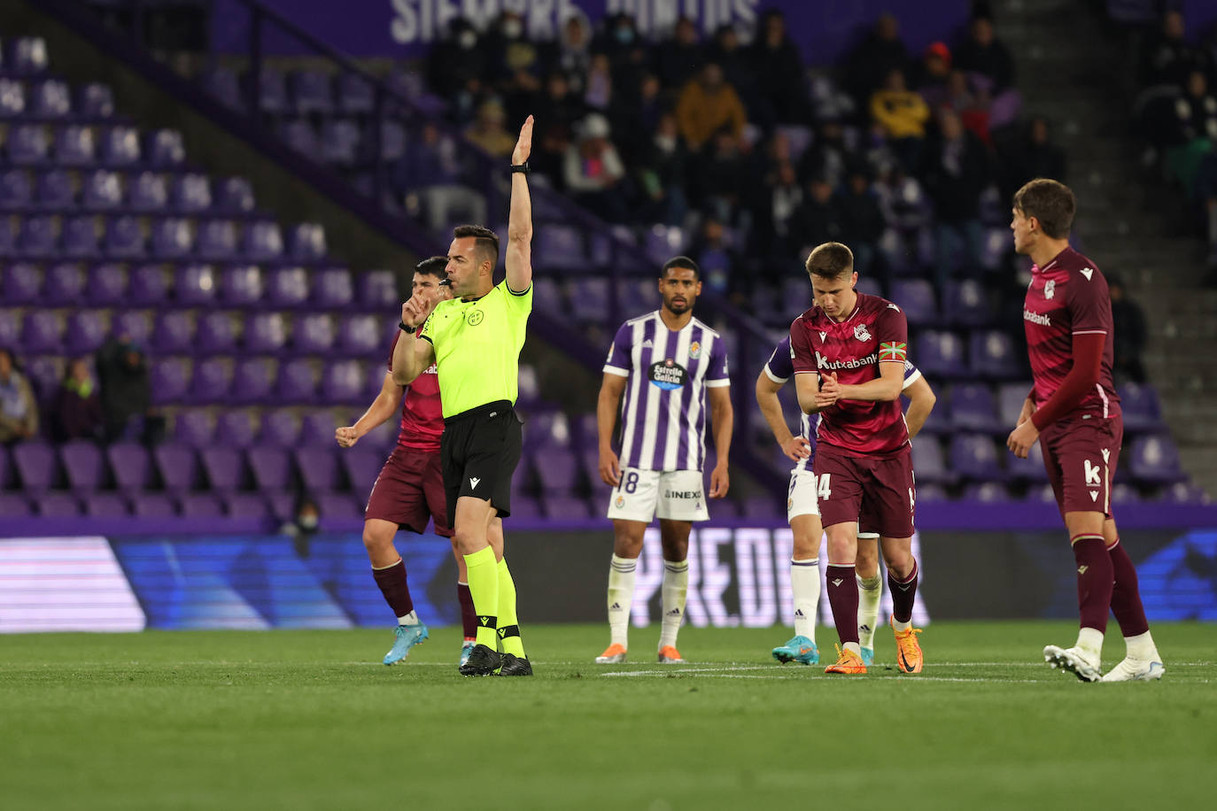 Las imágenes del encuentro entre el Real Valladolid y la Real Sociedad. 