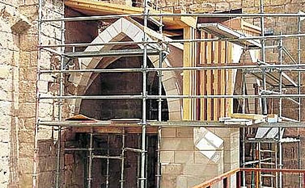 Obras en el monasterio. 