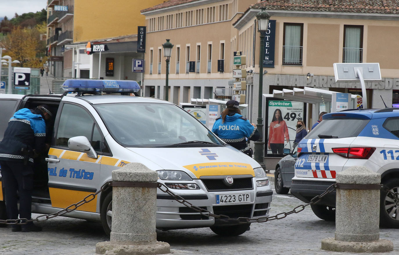 Patrulla de la Policía Local de Segovia.