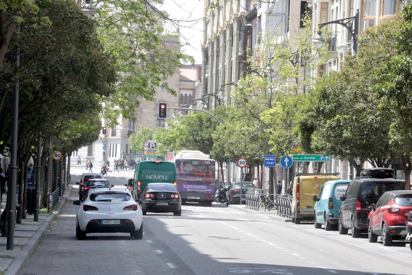 Fotos: Miguel Íscar ya dispone de tres carriles en dirección hacia Zorrilla