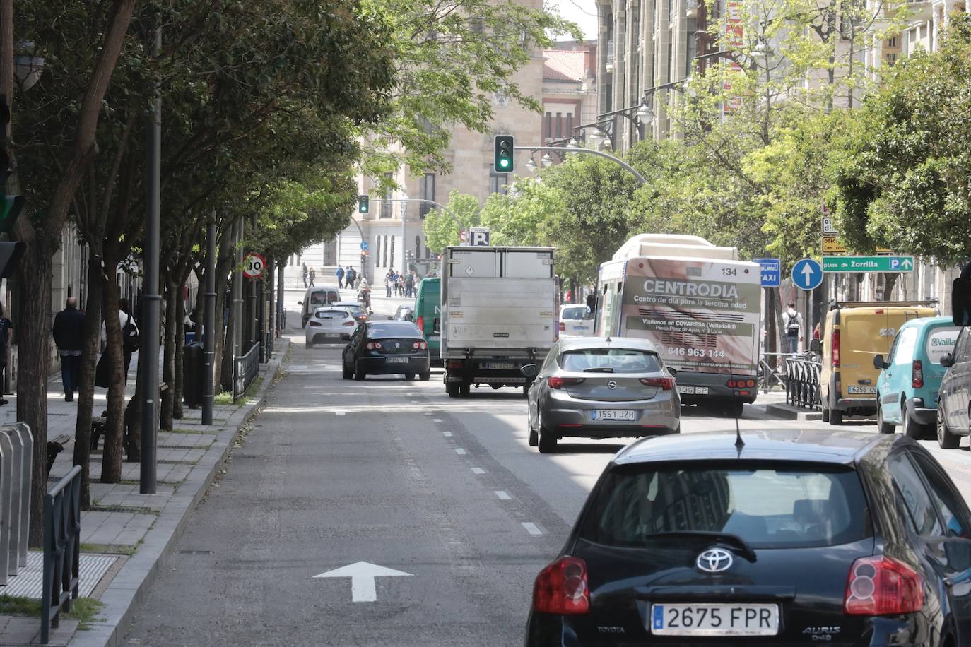 Fotos: Miguel Íscar ya dispone de tres carriles en dirección hacia Zorrilla