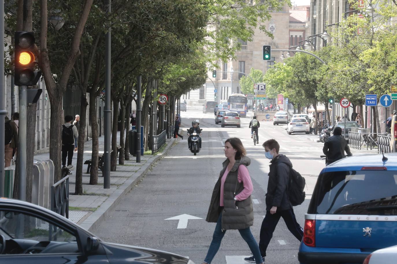 Fotos: Miguel Íscar ya dispone de tres carriles en dirección hacia Zorrilla