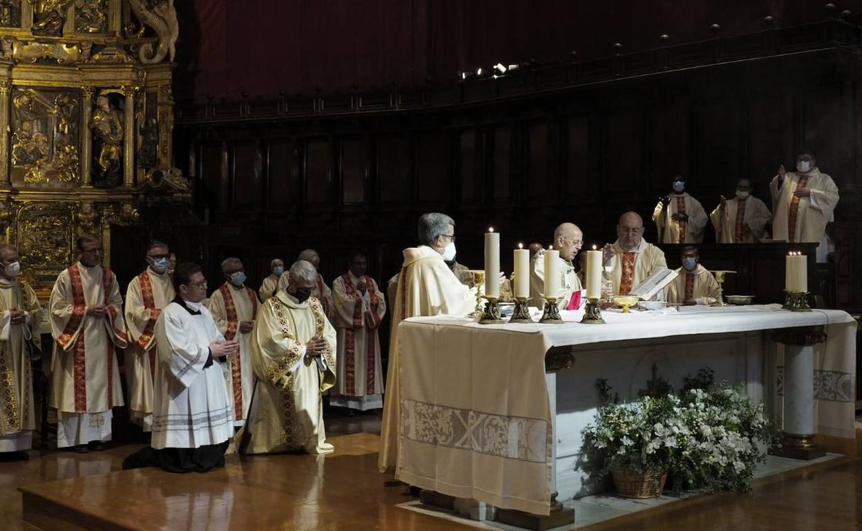 Ceremonia de ordenación diaconal en la que falleció la religiosa. 