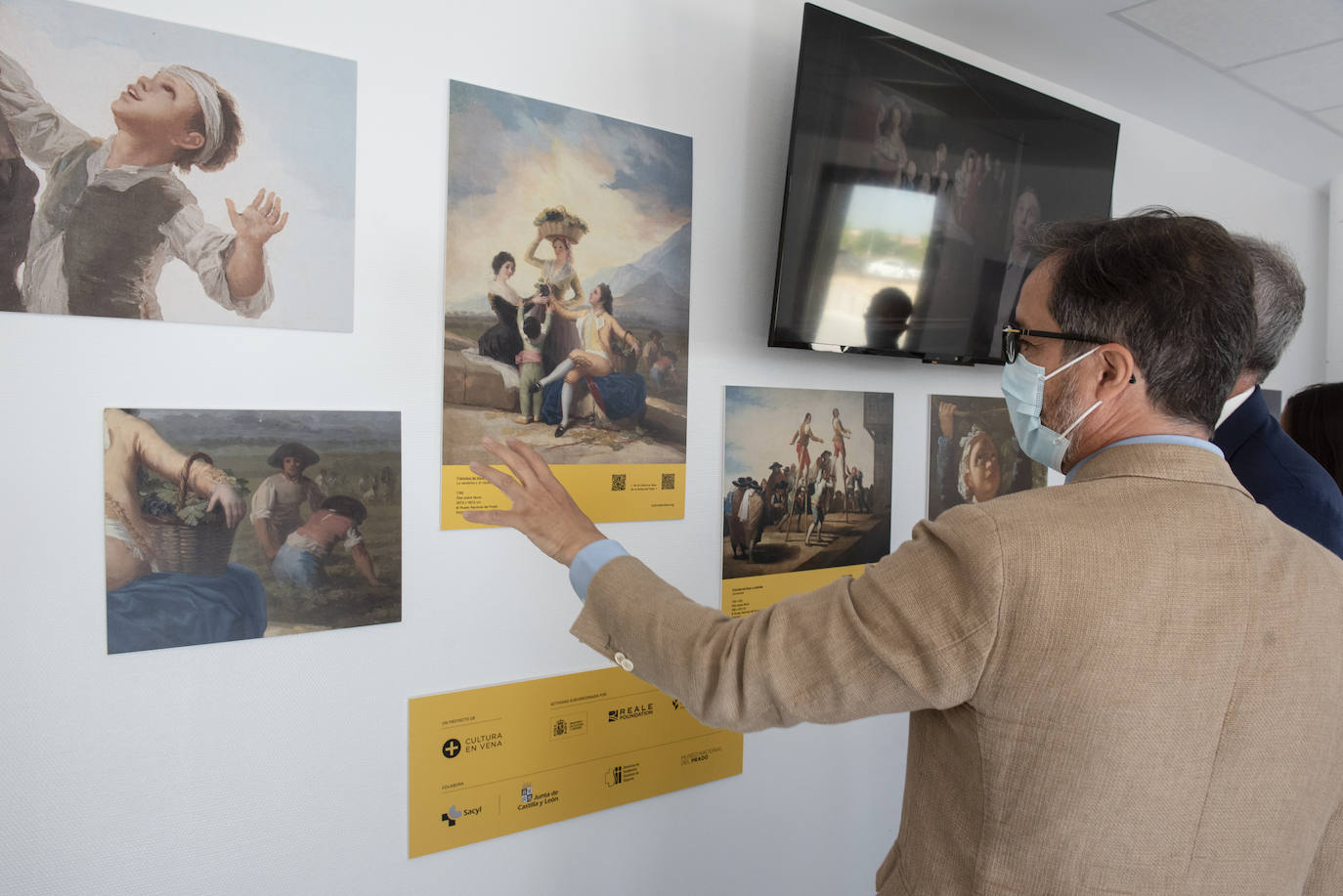 Inauguración de la exposición, este martes.