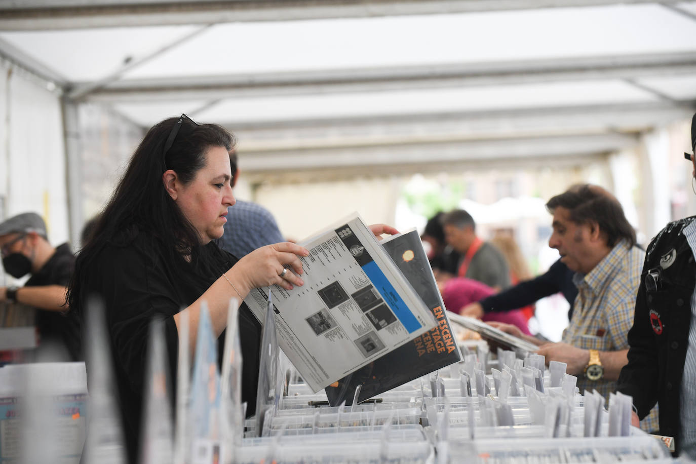 La feria del disco de Valladolid, en Portugalete. 