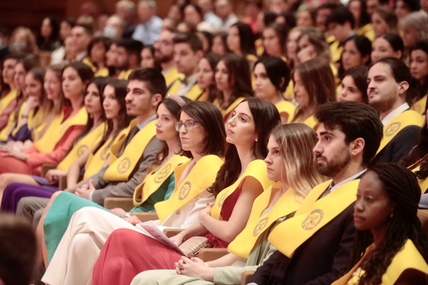 Diferentes momentos de la graduación. 