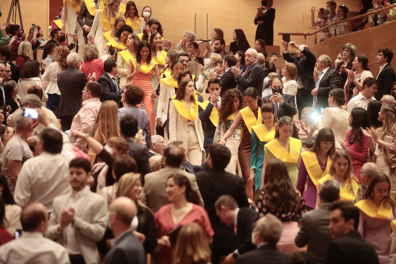 Diferentes momentos de la graduación. 