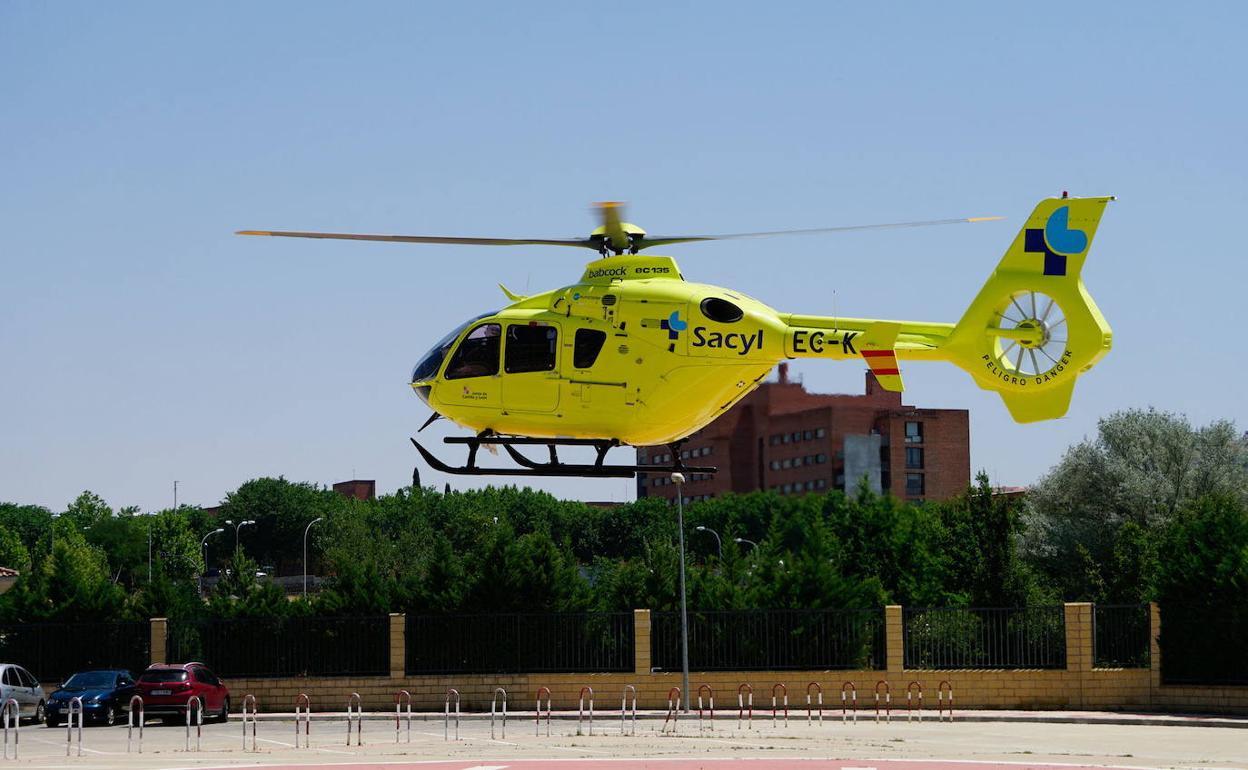 Herido tras caer por un terraplén con una moto en La Alberca