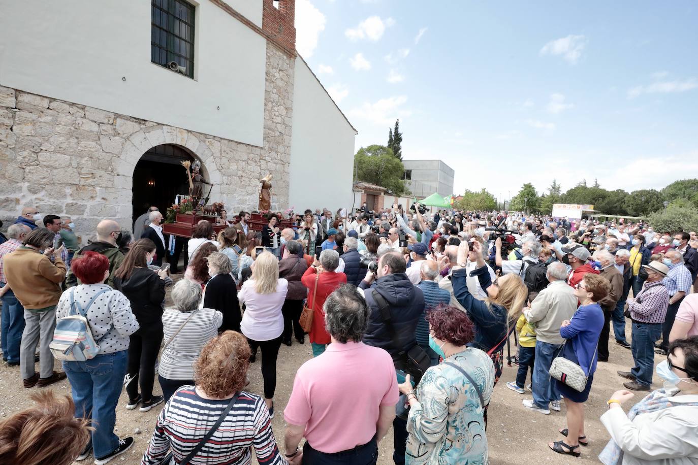 La procesión de San Isidro en Valladolid. 