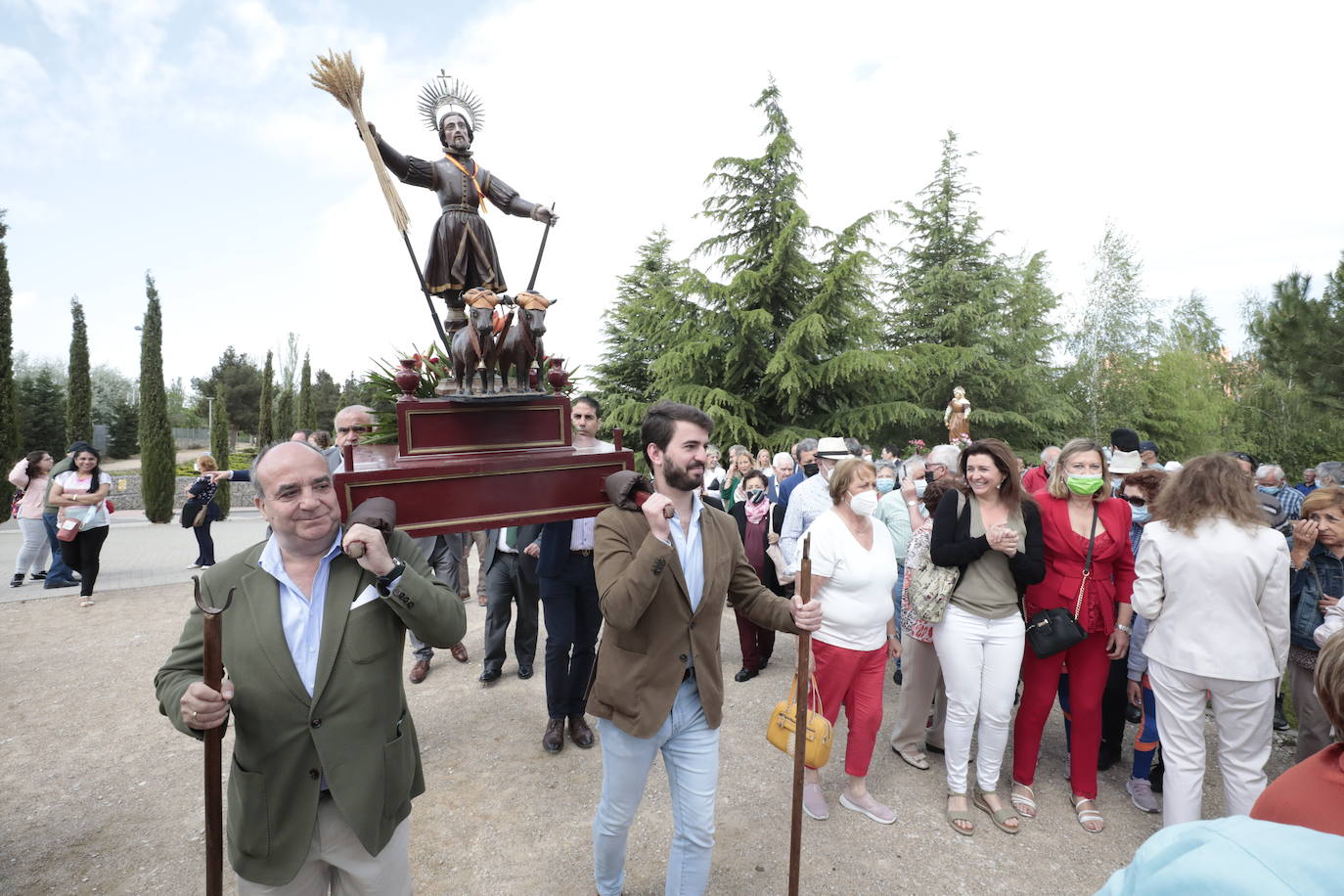 La procesión de San Isidro en Valladolid. 