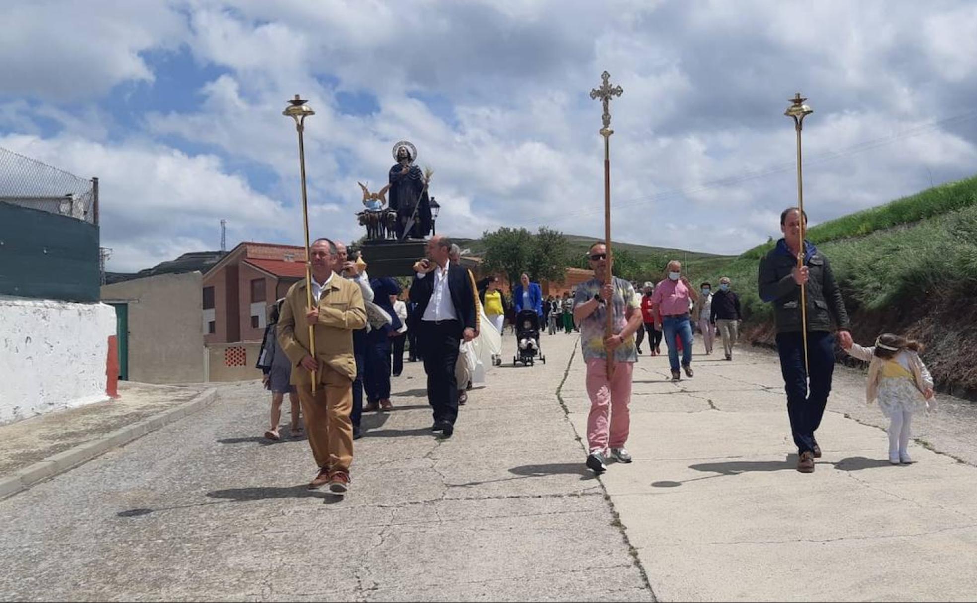 Procesión de San Isidro en Castrodeza. 