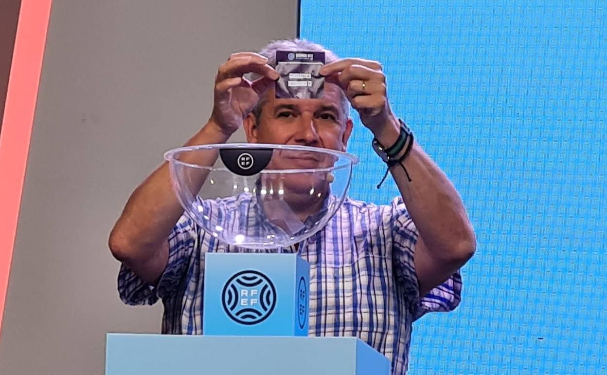 Momento del sorteo de hoy. 