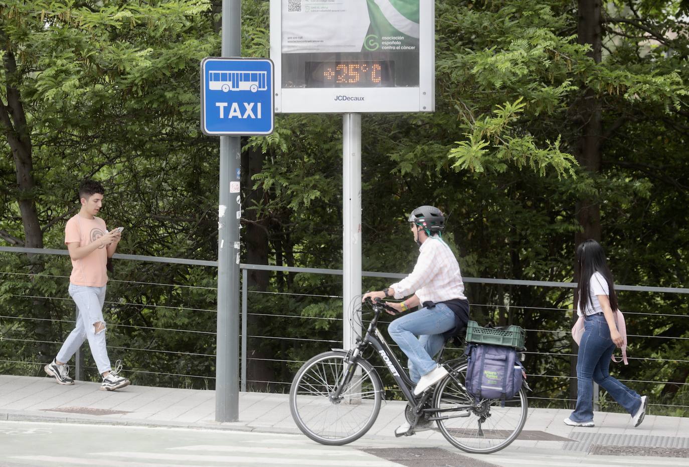 Jornada de altas temperaturas en Valladolid.