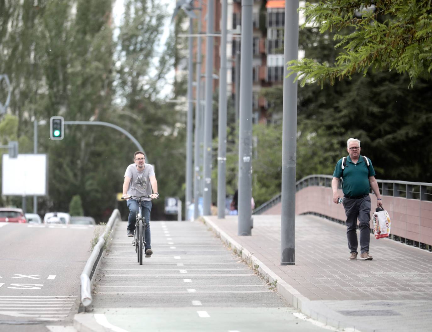 Jornada de altas temperaturas en Valladolid.