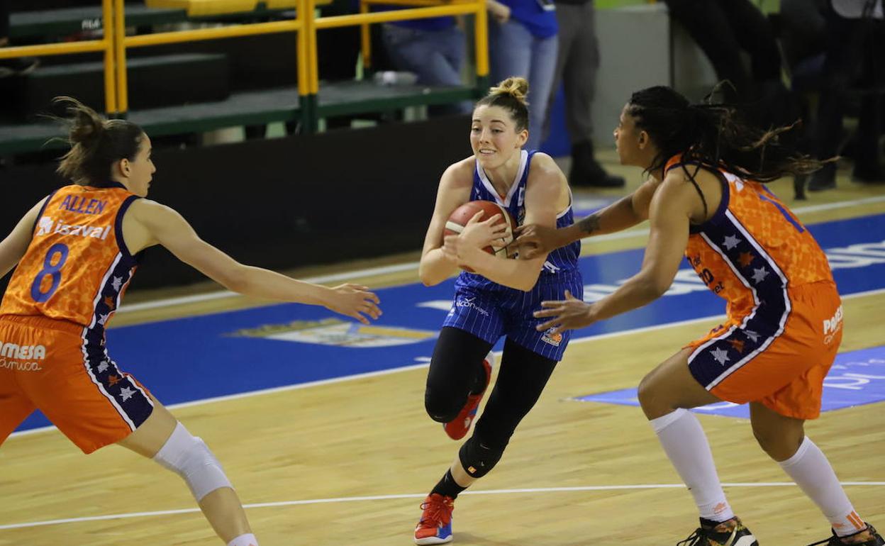 Katie Lou samuelso, durante un partido. 