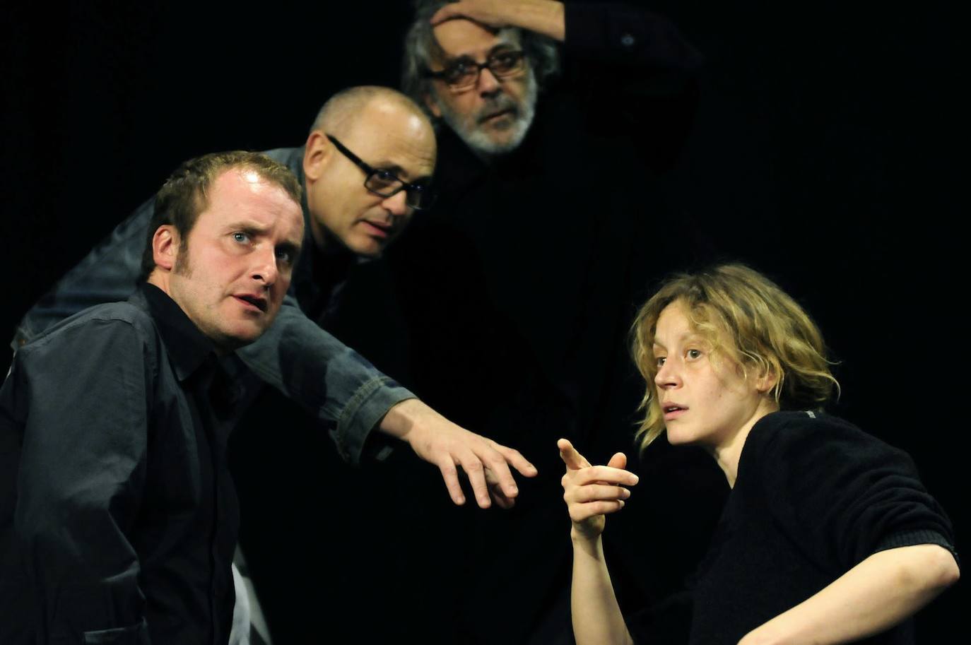 Representación de 'La vida es sueño' con Chete Lera al fondo y en primer plano el vallisoletano Fernando Cayo.