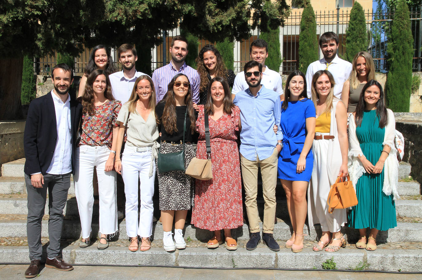Algunos de los residentes que han terminado su formación en Segovia.