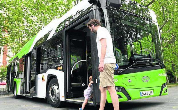 El nuevo modelo de autobuses de Auvasa.