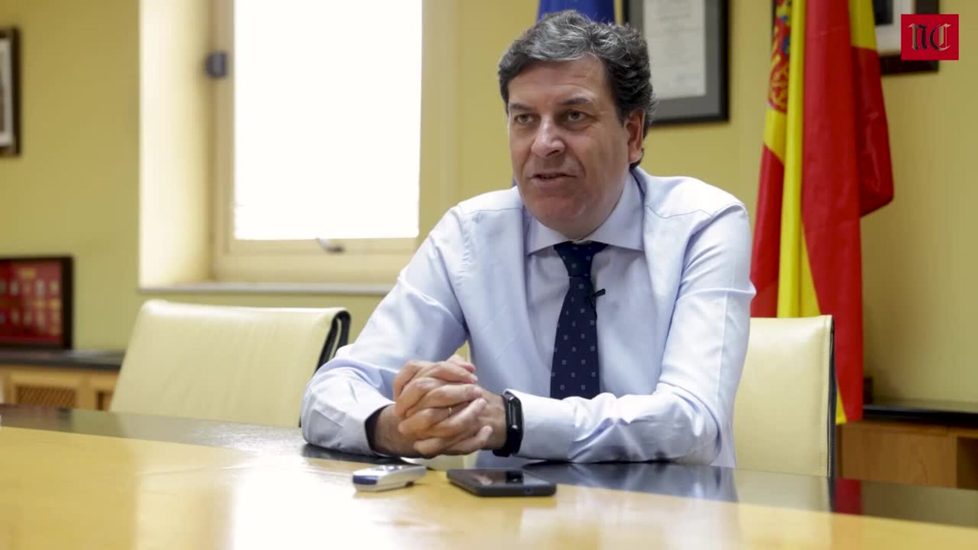 Carlos Fernández Carriedo admite que en 2022 la comunidad crecerá menos de lo que se preveía