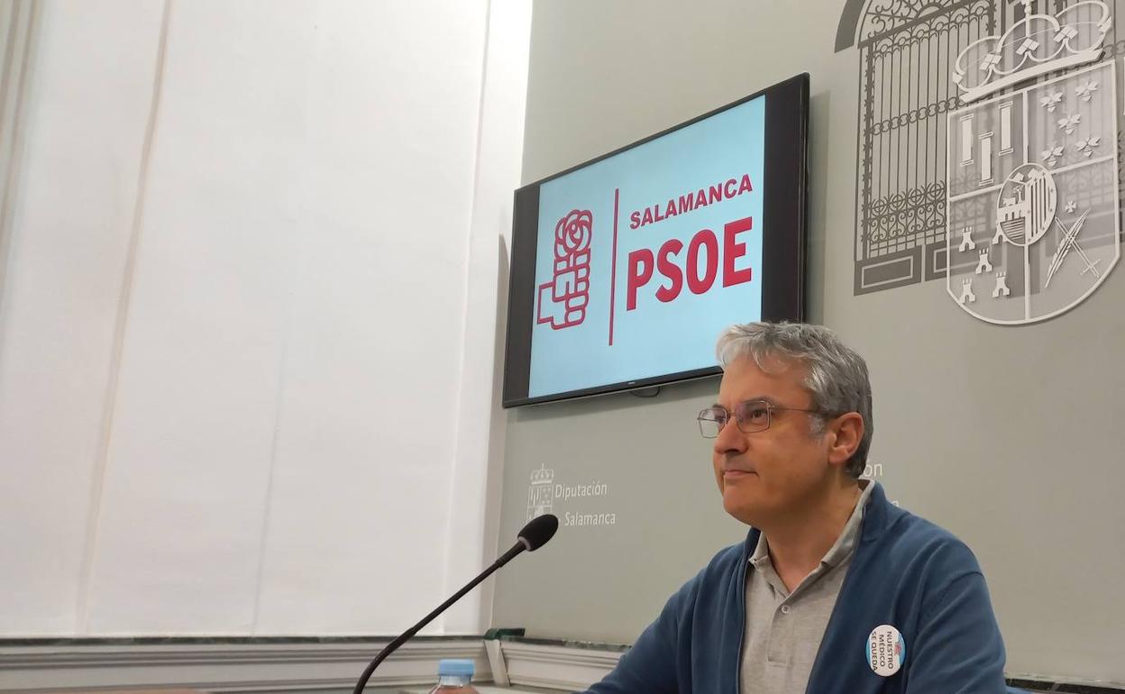 El portavoz del Grupo Socialista enla Diputación de Salamanca, Fernando Rubio