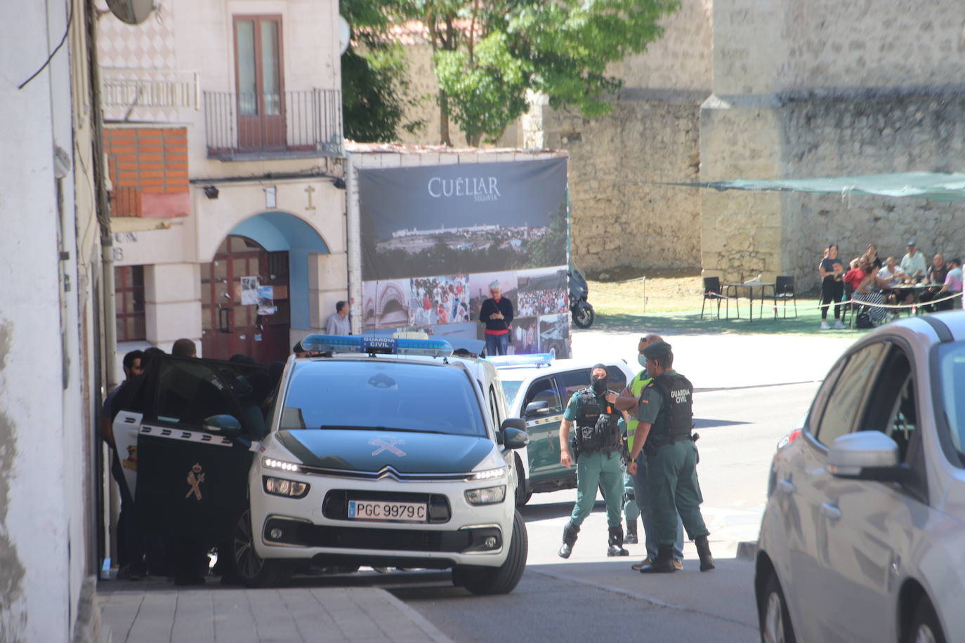 Presencia de la Guardia Civil en Cuéllar.