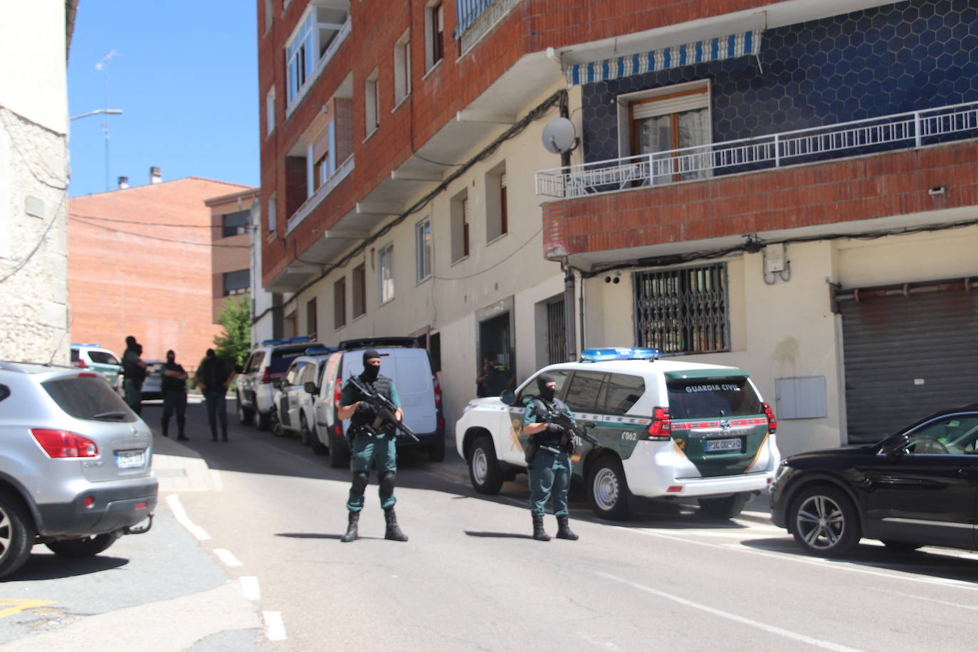 Presencia de la Guardia Civil en Cuéllar.