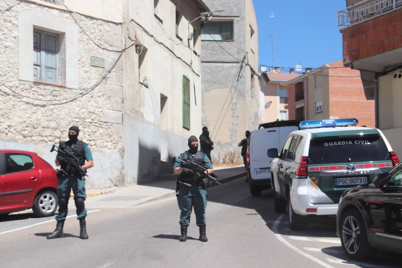 Presencia de la Guardia Civil en Cuéllar.