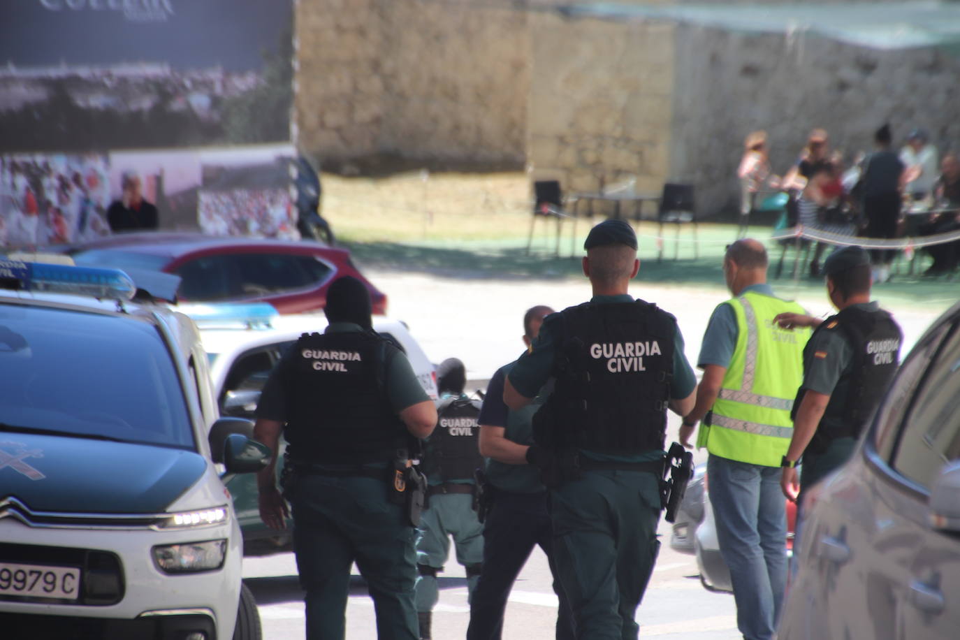 Presencia de la Guardia Civil en Cuéllar.