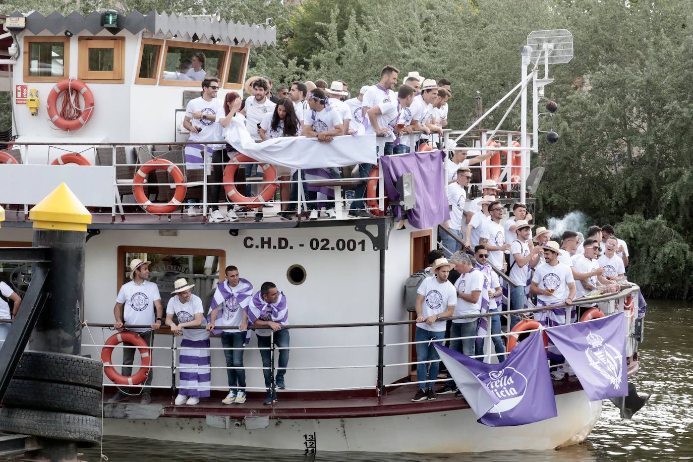 Valladolid disfruta con el ascenso del Real Valladolid. 