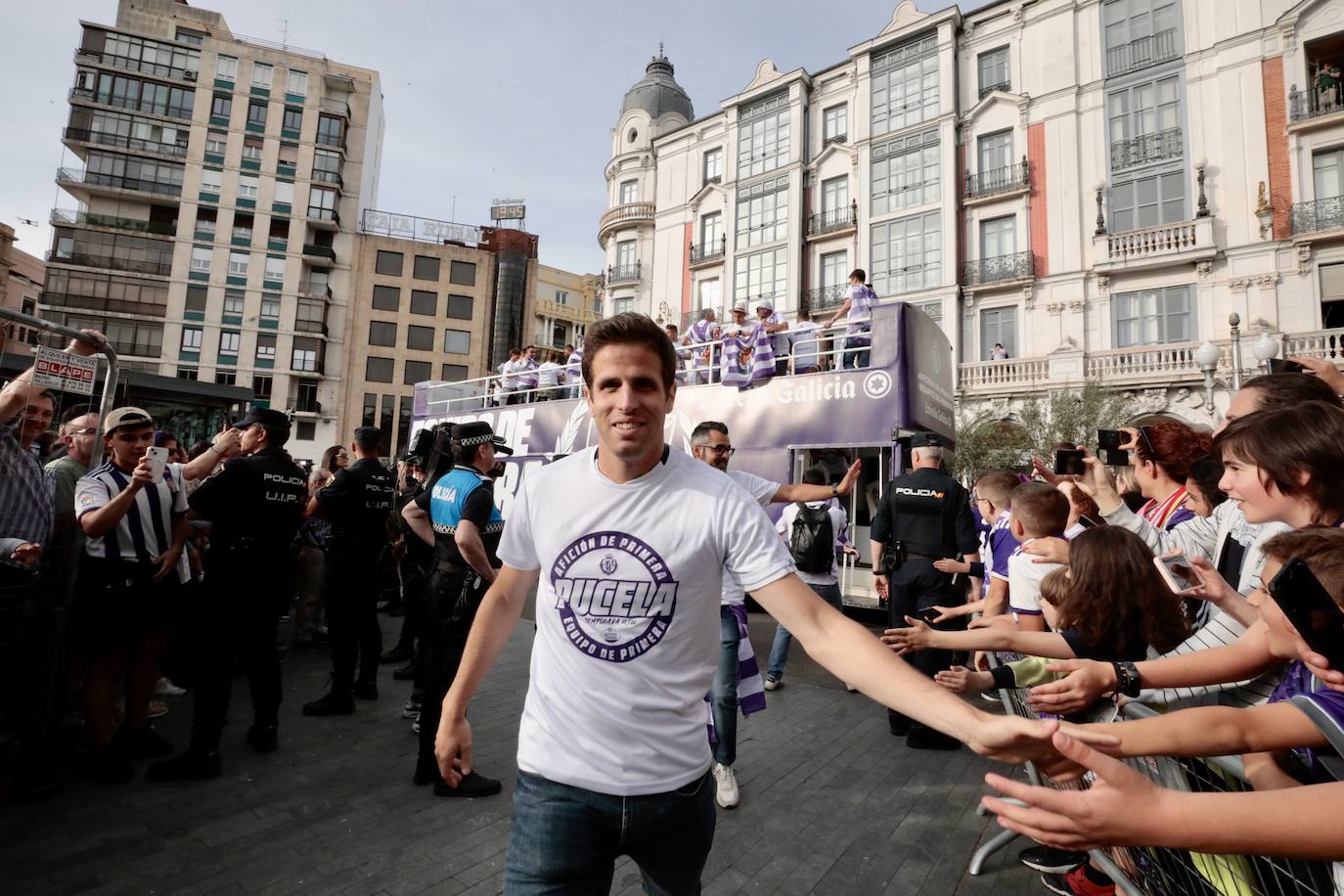 Valladolid disfruta con el ascenso del Pucela. 