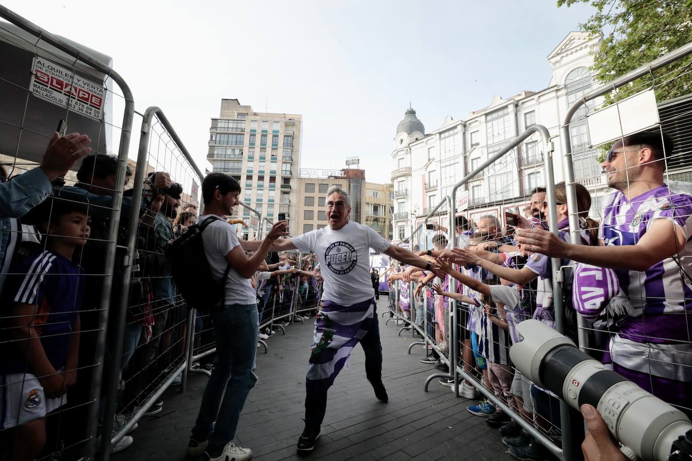 Valladolid disfruta con el ascenso del Pucela. 