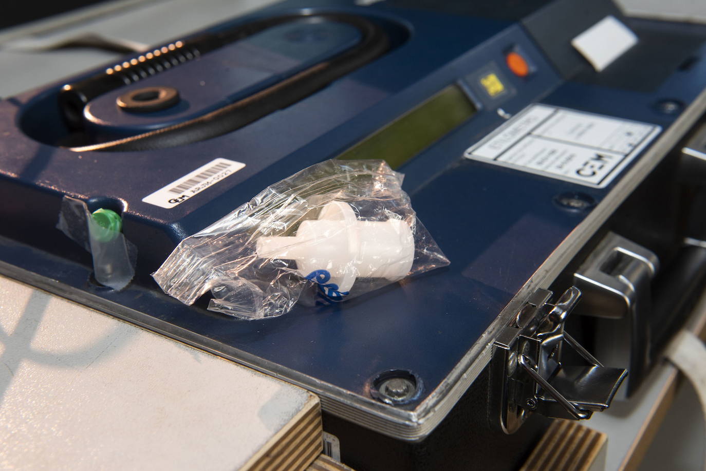 Máquina utilizada por la Policía Local de Segovia para realizar las pruebas de alcoholemia.