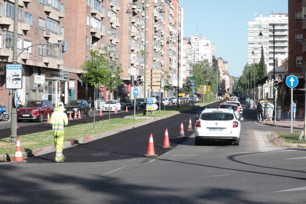 Fotos: Viernes de atascos en Valladolid por las obras