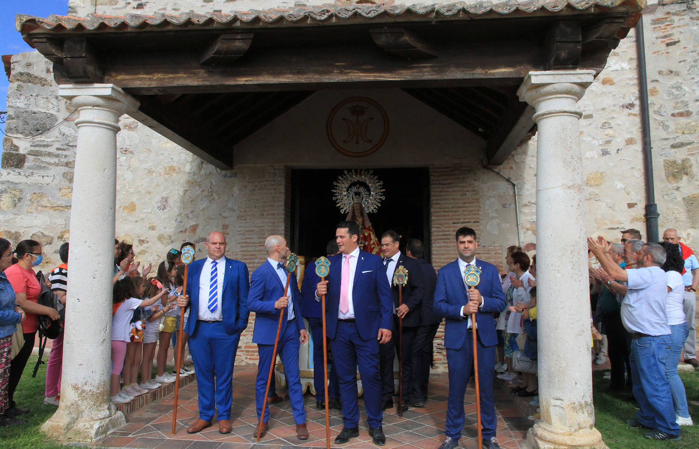 Romería de la Virgen del Bustar celebrada este sábado en Carbonero el Mayor.