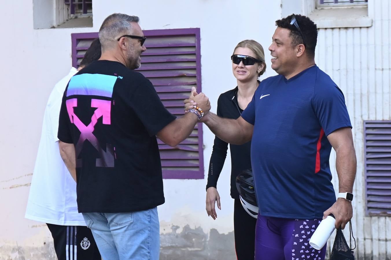 Fotos: Ronaldo inicia el Camino de Santiago como promesa por el ascenso del Real Valladolid