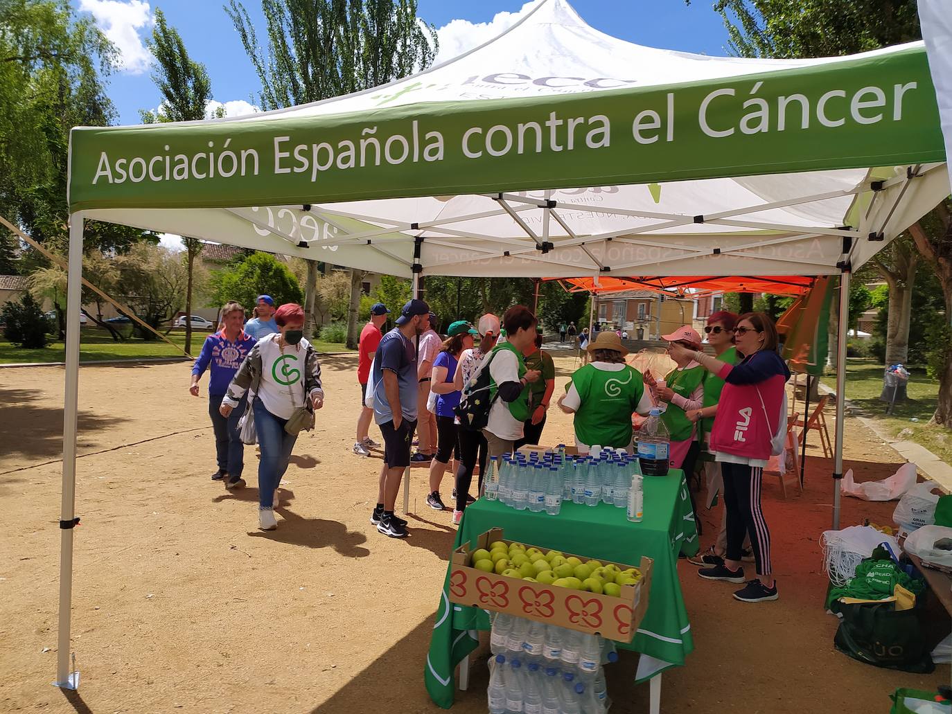 Andarines participantes en la marcha. 