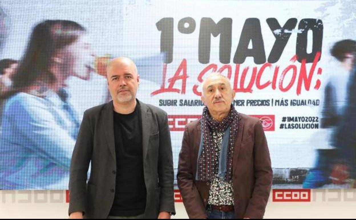 Unai Sordo (i) y Pepe Álvarez (d), en una imagen de archivo.