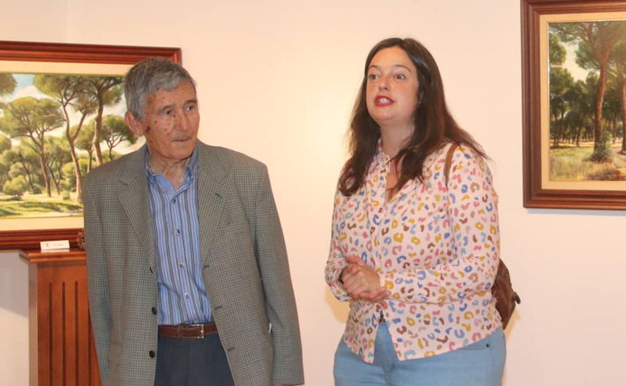 José Luis Zorita expone en Cuéllar sus pinturas sobre el mar de pinares
