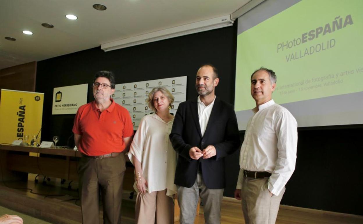 Desde la izquierda, Carmelo Irigoyen, Claude Bussac, Javier Hontoria y Guillermo Rodríguez. 