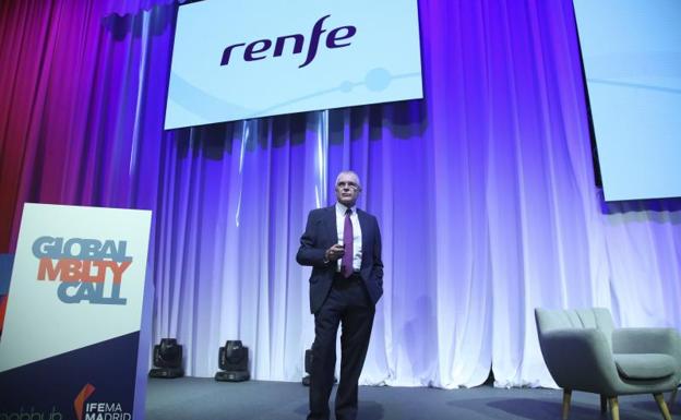 El presidente de Renfe, Isaías Táboas, durante la presentación.