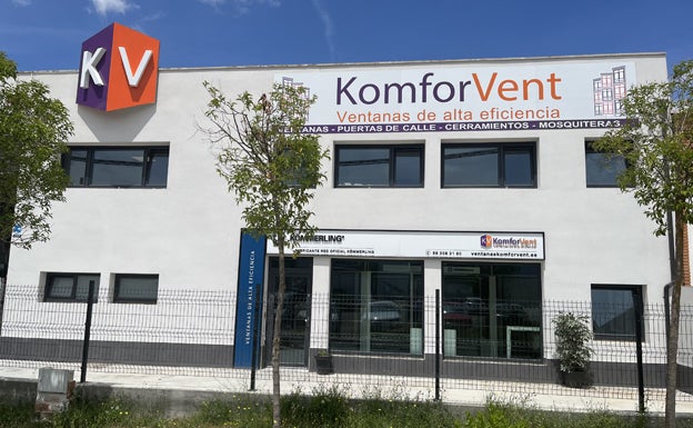 Fachada de las nuevas instalaciones de Komforvent, en la calle Estaño, 12. 