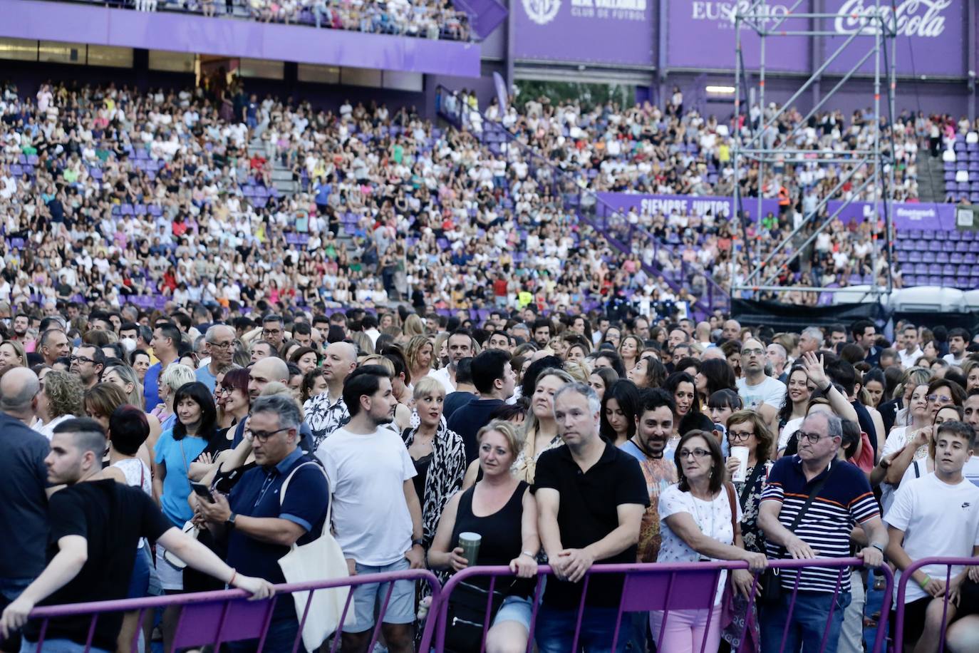 Concierto de Alejandro Sanz, en Valladolid. 