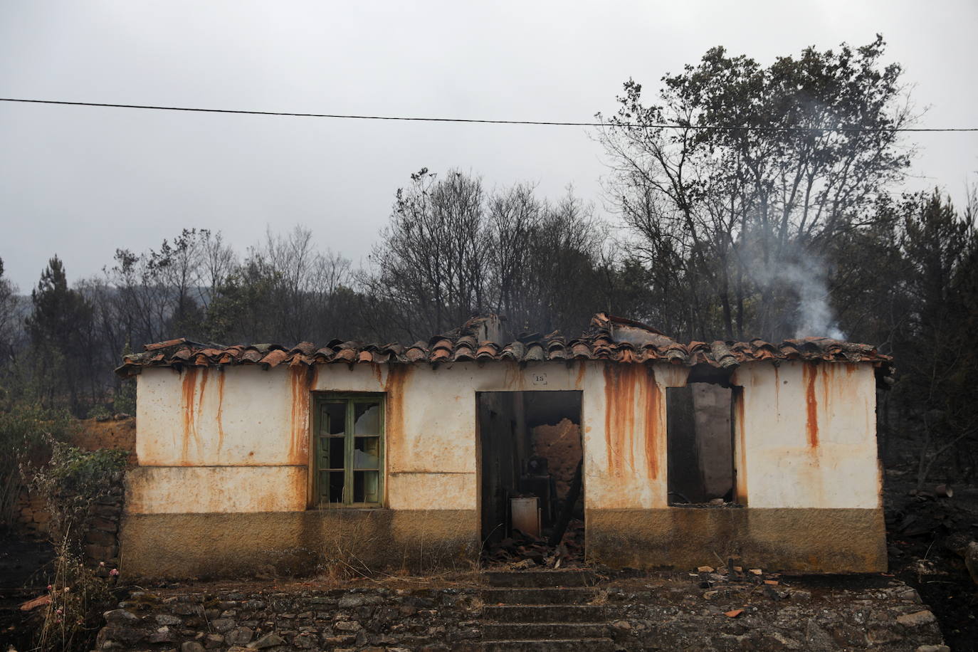 Fotos: Domingo de evaluación de daños en el incendio de la Sierra de la Culebra (Zamora)