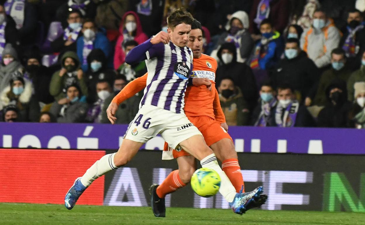 Fresneda, ante el Burgos en el José Zorrilla. 