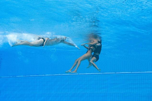 Fotos: Rescatan a la nadadora Anita Álvarez tras desmayarse en el agua