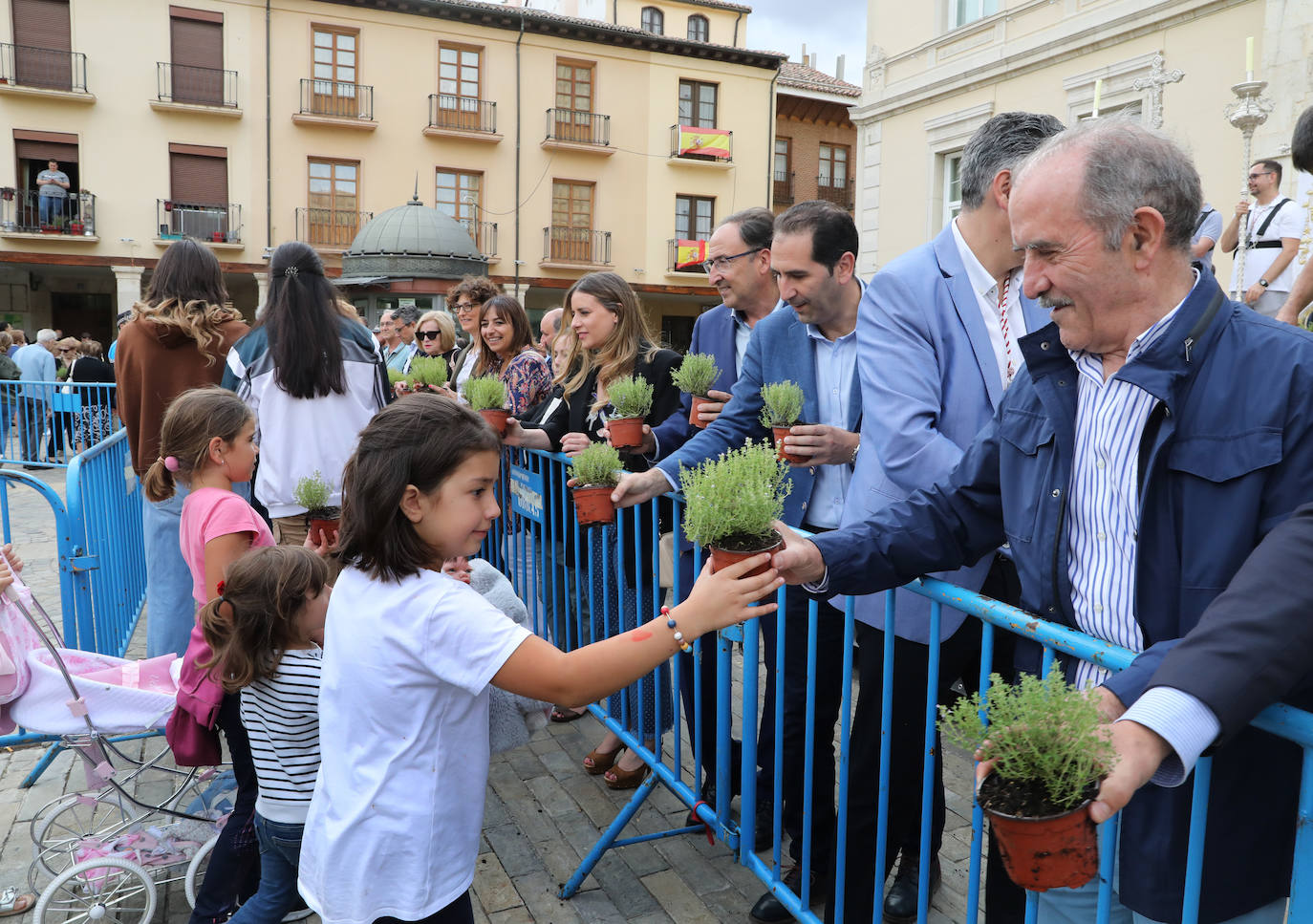 Fotos: Reparto del tomillo de San Juan en Palencia