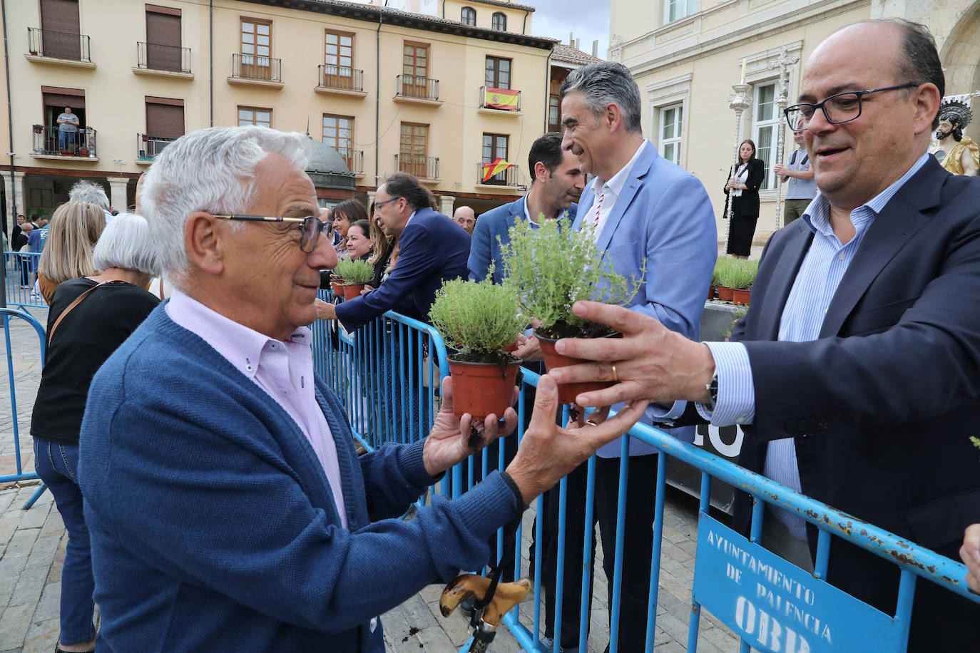 Fotos: Reparto del tomillo de San Juan en Palencia