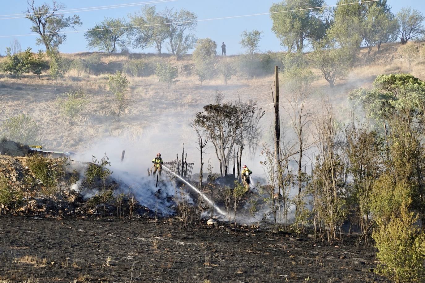 Fotos: Incendio en la Cuesta de la Maruquesa, Valladolid