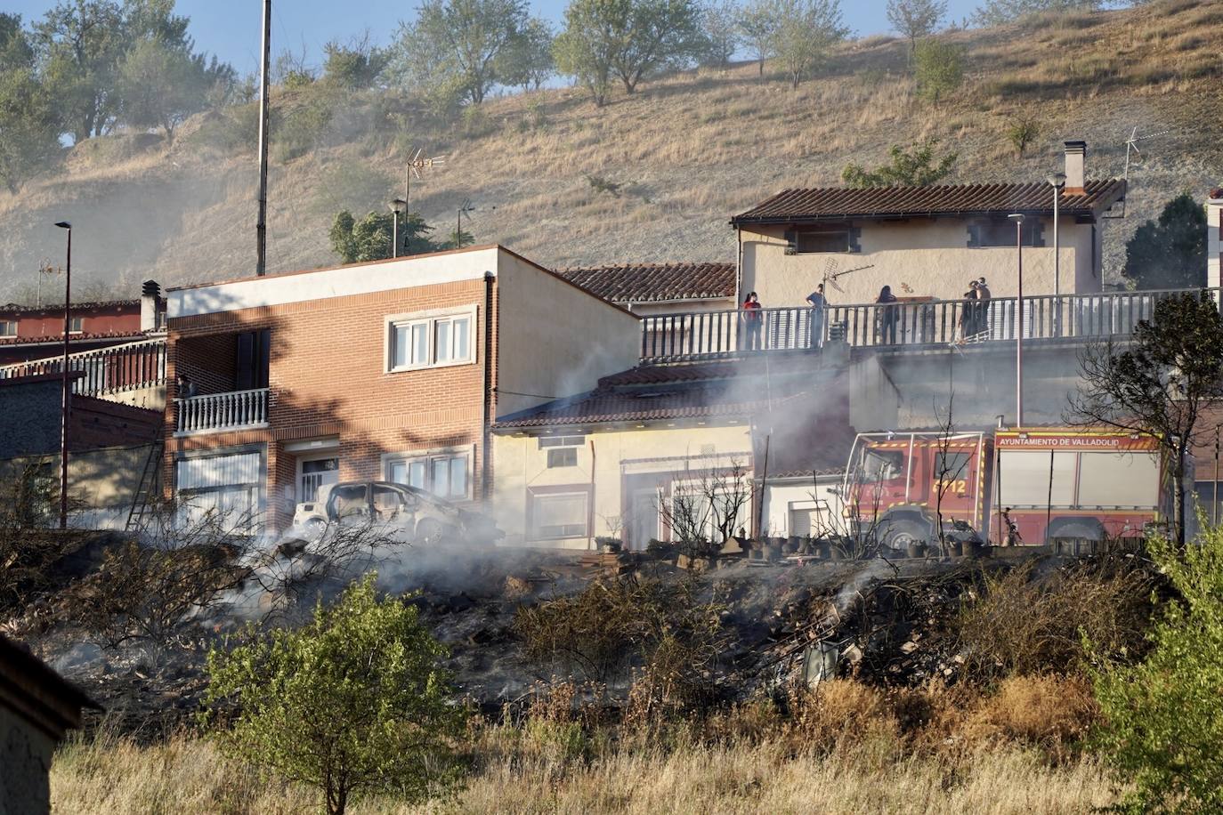 Fotos: Incendio en la Cuesta de la Maruquesa, Valladolid